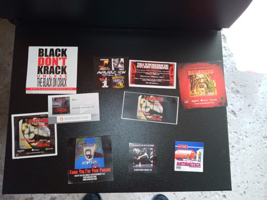 Fallen Angelz ENT Stickers/Dice Digital Download Card Combo (Mentally Destroyed EP)